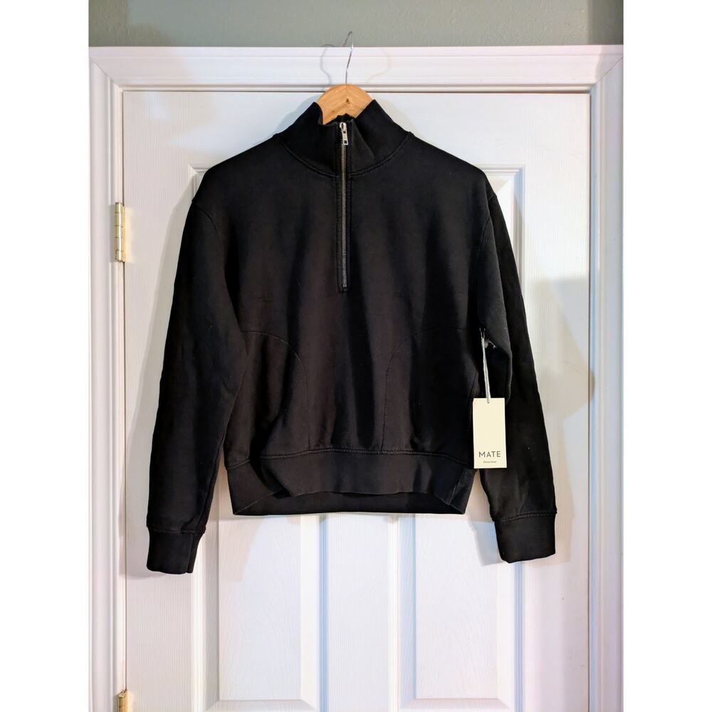 Mate the Label Black Zip Sweatshirt